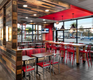 Arby's interior photo of dining room